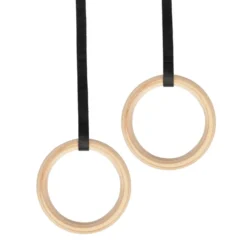 VirtuFit Houten Gym Ringen - Inclusief straps