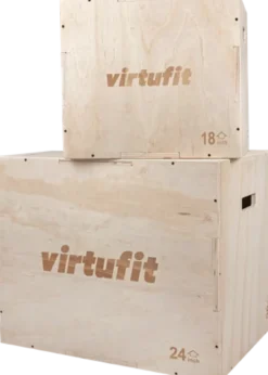 VirtuFit Houten 3-in-1 Plyo Box Set - 2 Stuks