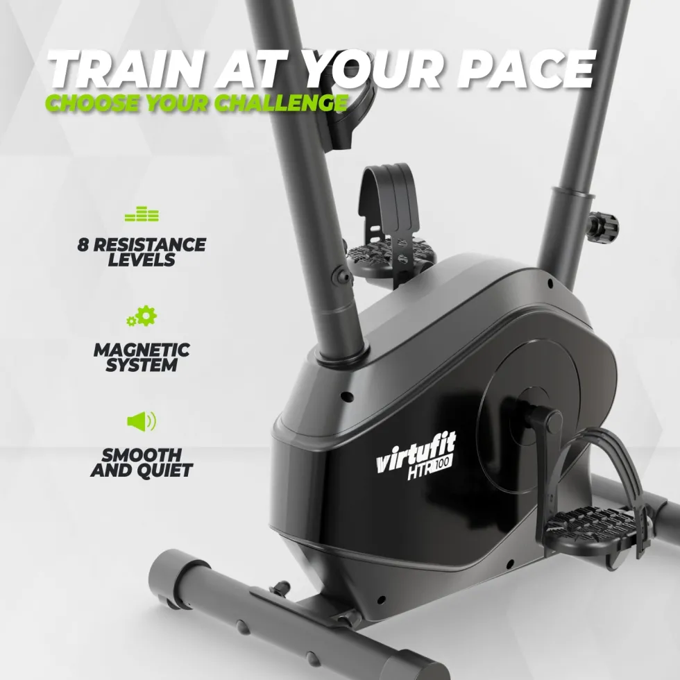 VirtuFit HTR100 Hometrainer - Voor lange gebruikers - 2026 model (HTR 1.0)