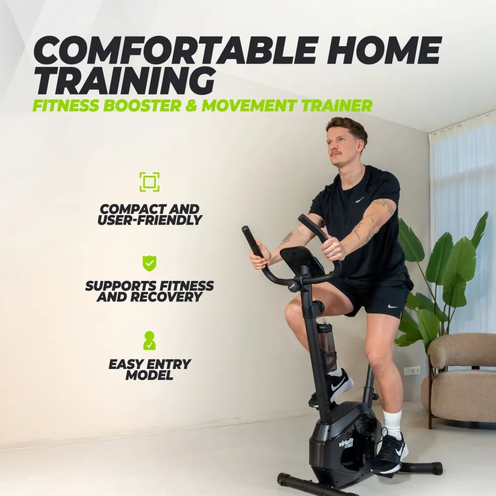 VirtuFit HTR100 Hometrainer - Voor lange gebruikers - 2026 model (HTR 1.0)