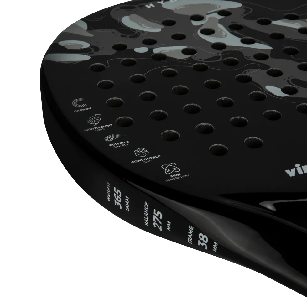 VirtuFit Hybrid Padel Racket - Zwart - Grijs