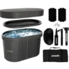 VirtuFit IJsbad Ovaal - Antraciet - 500 Liter - Inclusief accessoires