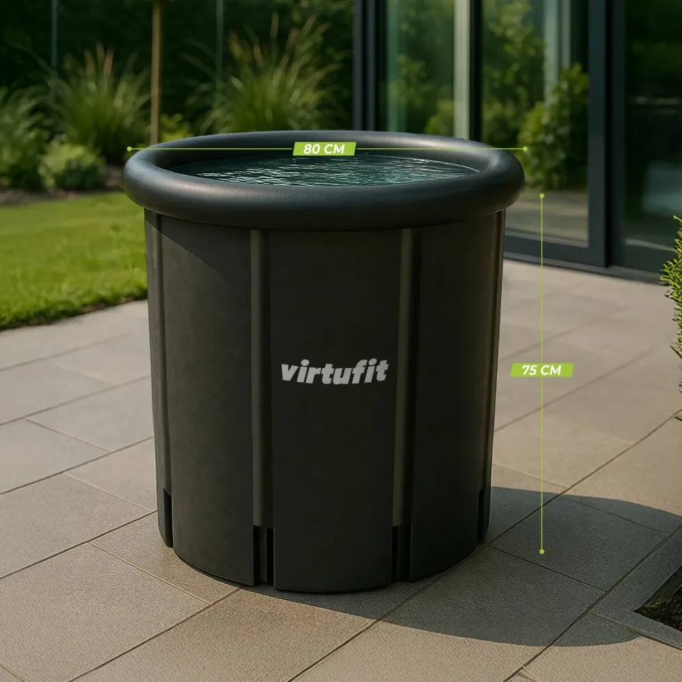 VirtuFit IJsbad XXL - 375 Liter - Antraciet - Inclusief accessoires