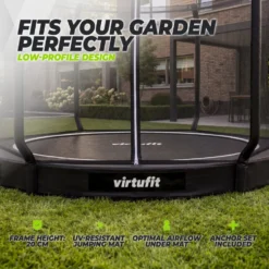 VirtuFit Inground Trampoline 305 cm - Inclusief Veiligheidsnet