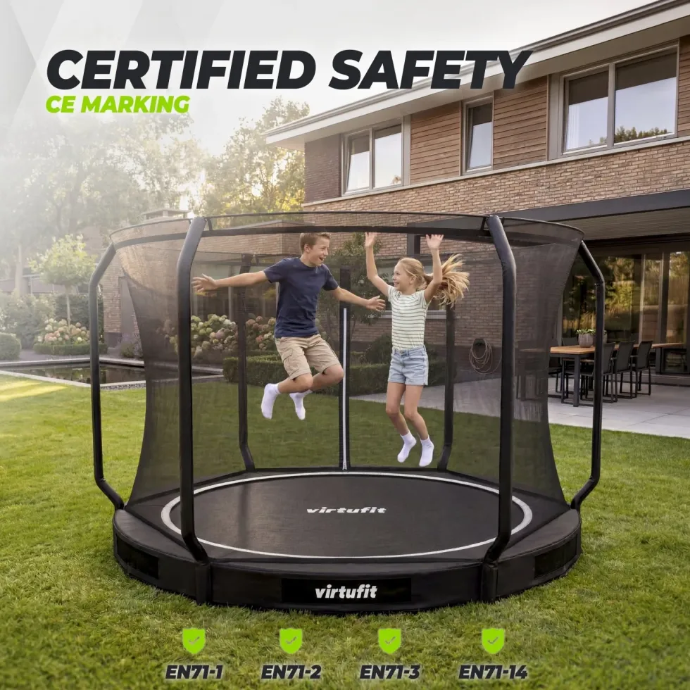 VirtuFit Inground Trampoline 305 cm - Inclusief Veiligheidsnet