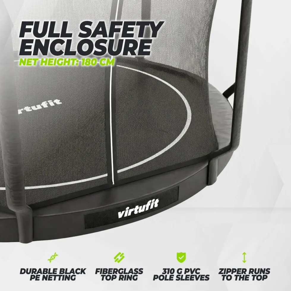 VirtuFit Inground Trampoline 366 cm cm Inclusief Veiligheidsnet