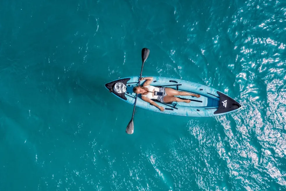 VirtuFit Kayak 335 set - Inclusief 2 peddels en zitje