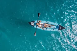 VirtuFit Kayak 335 - Turquoise - Met Kajak zitjes en draagtas