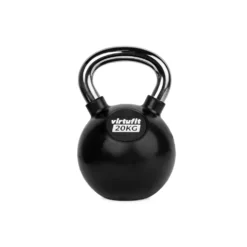 VirtuFit Kettlebell - Rubber/Chroom - 20 kg
