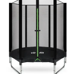 VirtuFit Kindertrampoline met Veiligheidsnet - Zwart - 140 cm