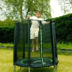 VirtuFit Kindertrampoline met Veiligheidsnet - Zwart - 140 cm