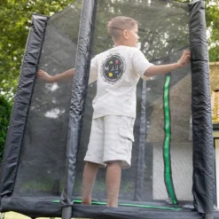 VirtuFit Kindertrampoline met Veiligheidsnet - Zwart - 140 cm