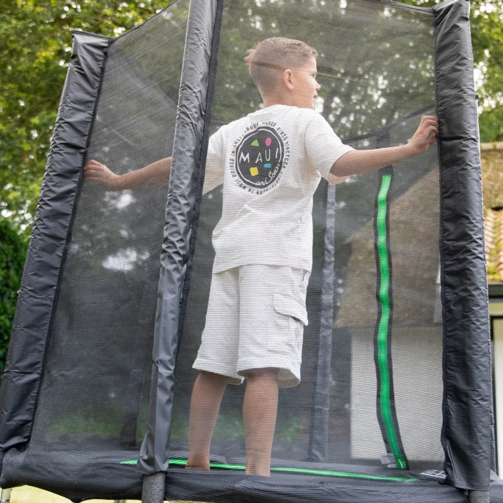VirtuFit Kindertrampoline met Veiligheidsnet - Zwart - 140 cm