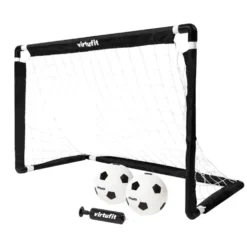 VirtuFit Kinder Voetbaldoelen Set met 2 Ballen en Pomp - Voetbalgoals - 92 x 64 cm