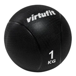 VirtuFit Medicijnbal Pro - Medicine Ball - 1 kg - Rubber - Zwart