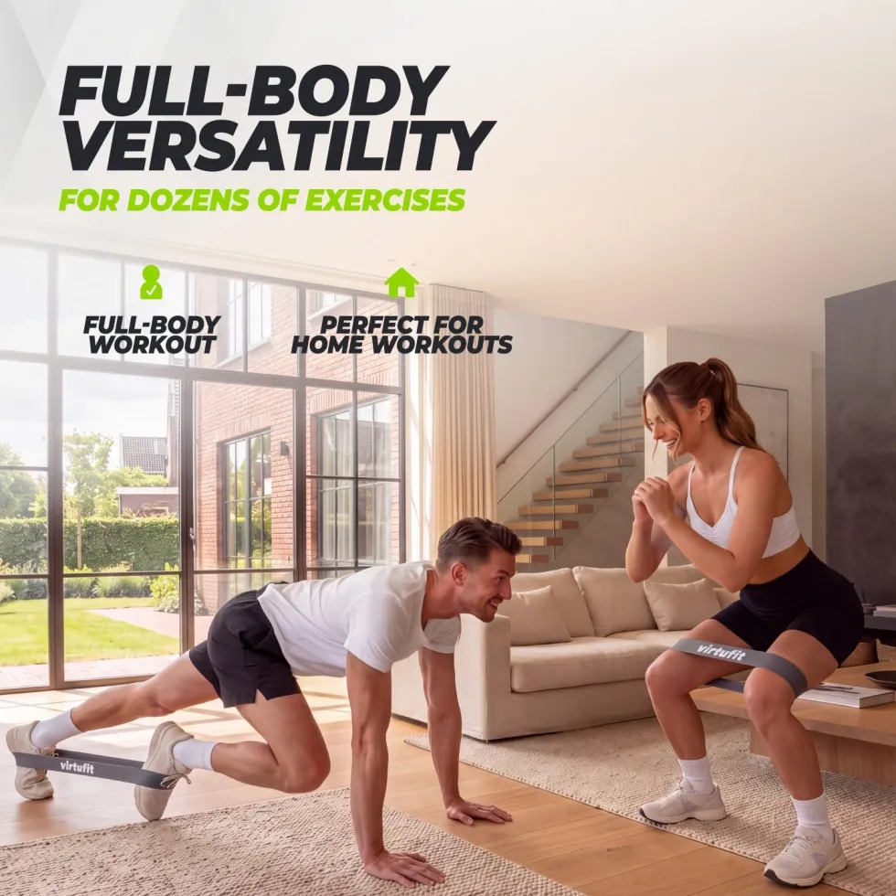 VirtuFit Mini Bands Set - Weerstandsbanden - Fitness Elastieken - 3 stuks