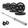 VirtuFit Olympische Bumper Plate Halterset - 120 kg