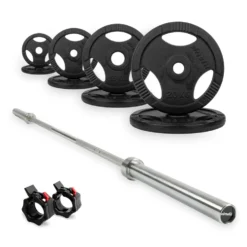 VirtuFit Olympische Gietijzeren Halterset - 120 kg