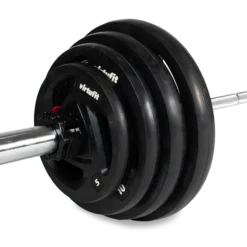 VirtuFit Olympische Rubberen Halterset - 120 kg