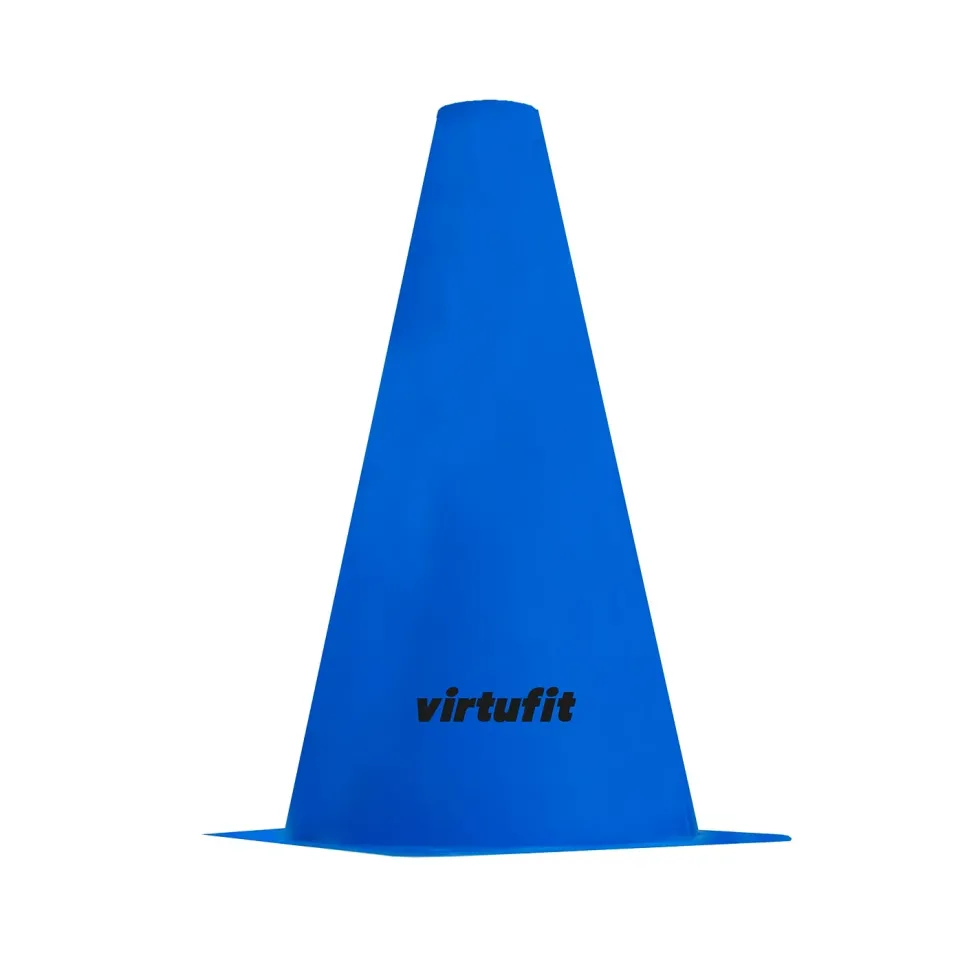 VirtuFit Pionnen Set - 23 cm - 12 Stuks - Blauw
