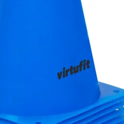 VirtuFit Pionnen Set - 23 cm - 12 Stuks - Blauw
