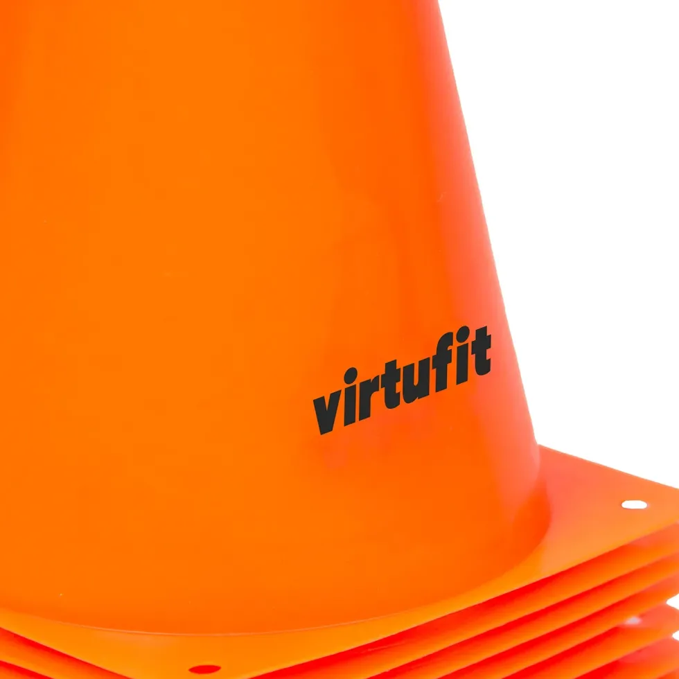 VirtuFit Pionnen Set - 23 cm - 12 Stuks - Oranje