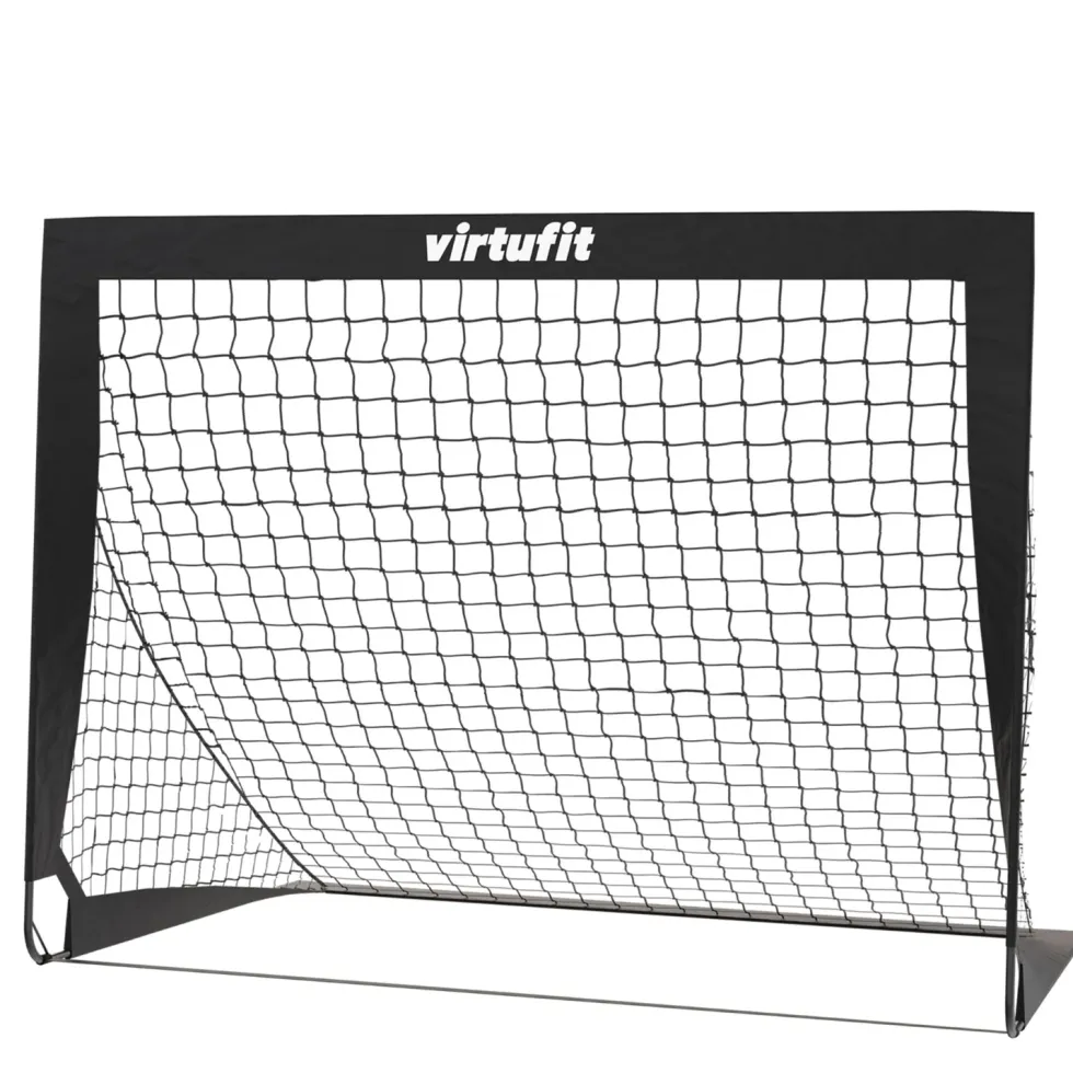 VirtuFit Pop-Up Voetbaldoelen Set - Voetbalgoals - 120 x 90 cm - Zwart