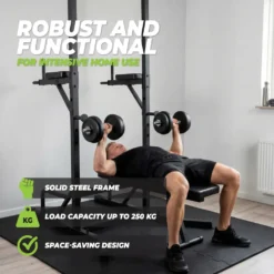 Virtufit Power Tower Deluxe met Fitnessbank