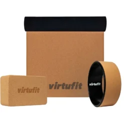VirtuFit Premium Kurk Yoga Kit - Ecologisch - 3-Delig