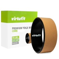 VirtuFit Premium Kurk Yoga Wiel - Ecologisch - 33 cm