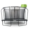 VirtuFit Premium Rechthoekige Trampoline met Veiligheidsnet - Zwart - 244 x 366 cm - Gratis trap