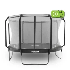 VirtuFit Premium Trampoline met Veiligheidsnet - Zwart - 366 cm