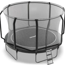 VirtuFit Premium Trampoline met Veiligheidsnet - Zwart - 366 cm
