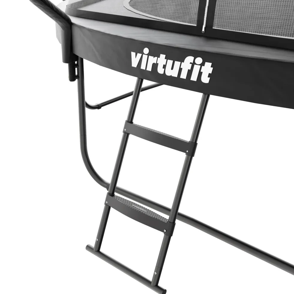 VirtuFit Premium Trampoline met Veiligheidsnet - Zwart - 366 cm