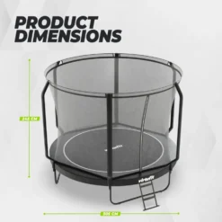 VirtuFit Premium Trampoline met Veiligheidsnet - Zwart - 305 cm