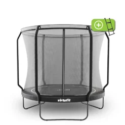VirtuFit Premium Trampoline met Veiligheidsnet - Zwart - 251 cm