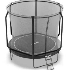 VirtuFit Premium Trampoline met Veiligheidsnet - Zwart - 251 cm