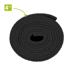 VirtuFit Premium Yogamat - 183 x 61 x 0,4 cm - Onyx Black Mandala