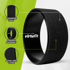 VirtuFit Premium Yoga Wiel - 33 cm - Onyx Black