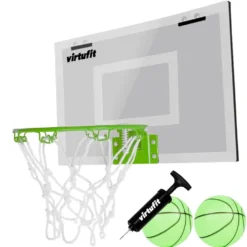 VirtuFit Pro Mini Basketbalbord met 2 Ballen en Pomp - Glow In the Dark