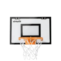 VirtuFit Pro Mini Basketbalbord met 2 Ballen en Pomp - Zwart