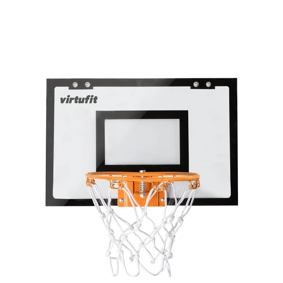 VirtuFit Pro Mini Basketbalbord met 2 Ballen en Pomp - Zwart - Tweedekans