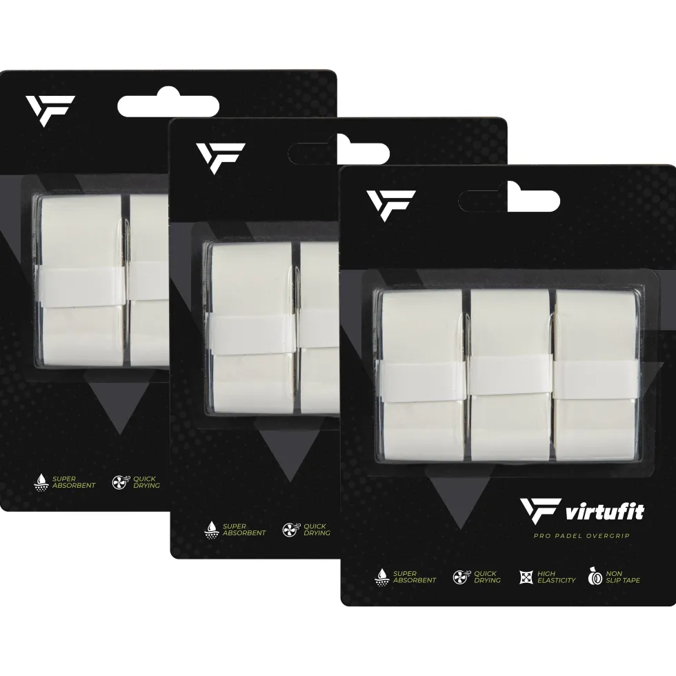VirtuFit Pro Padel Overgrip - Wit - 9 Stuks