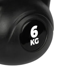 VirtuFit PVC Kettlebell - 6 kg - Zwart