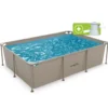 VirtuFit Rechthoekig Zwembad - 260 x 180 x 66 cm - Beige - Inclusief Filterpomp