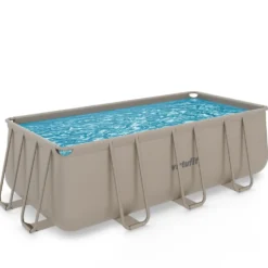 VirtuFit Rechthoekig Zwembad 400 x 200 x 122 cm - Beige