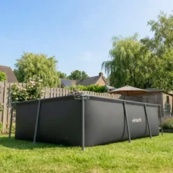 VirtuFit Rechthoekig Zwembad - 260 x 180 x 66 cm - Antraciet