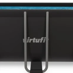 VirtuFit Rechthoekig Zwembad 400 x 200 x 122 cm - Antraciet - Compleet Pakket