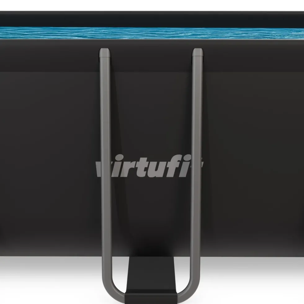VirtuFit Rechthoekig Zwembad 400 x 200 x 122 cm - Antraciet - Compleet Pakket
