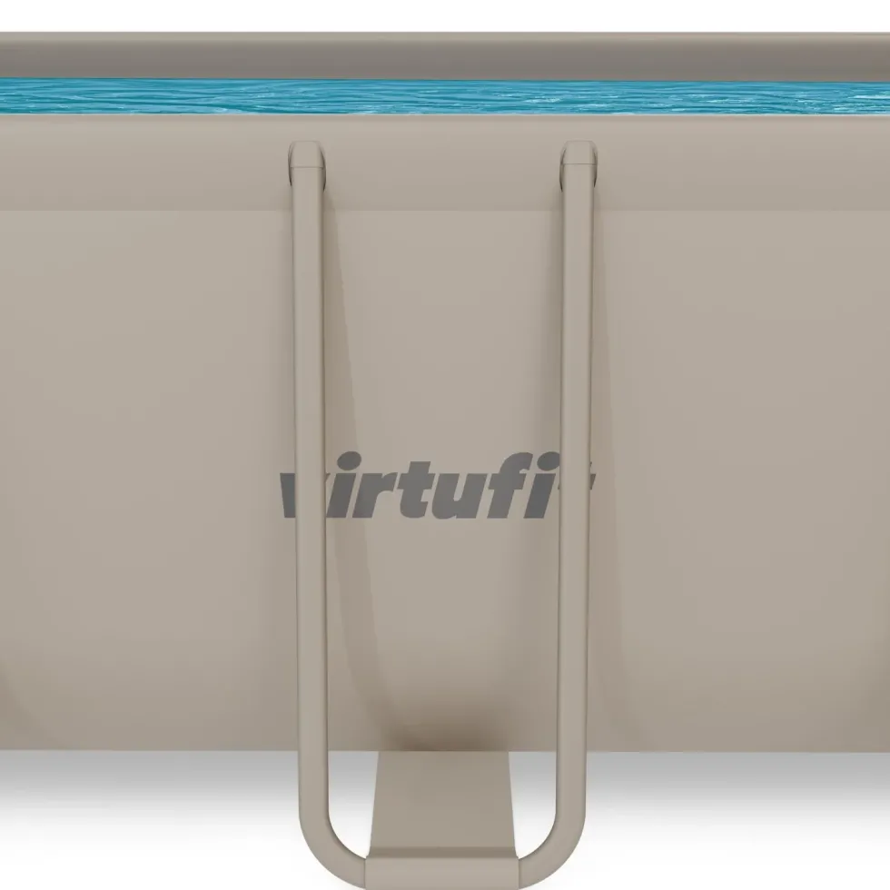 VirtuFit Rechthoekig Zwembad 400 x 200 x 122 cm - Beige - Compleet Pakket